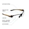 Girls With Guns Devotee Protective Shooting Safety Glasses, Clear Lenses, ANSI Z87+ & CE Rated, Gold/Brown 2371 - alternate 5